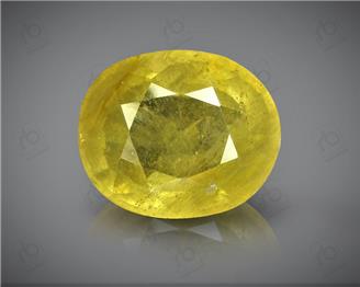 Natural Heated & Treated Yellow Sapphire Certified 5.55 (CTS) ( 88601 ) (D)